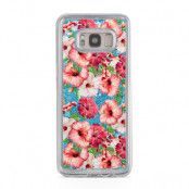 Glitter skal till Samsng Galaxy S8 Plus - Floral painting