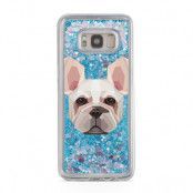 Glitter skal till Samsng Galaxy S8 Plus - French Bulldog