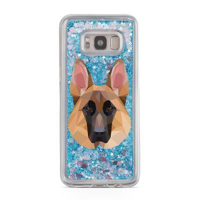 Glitter skal till Samsng Galaxy S8 Plus - German Shepherd