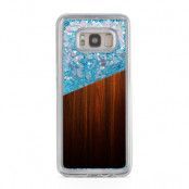 Glitter skal till Samsng Galaxy S8 Plus - Half wooden