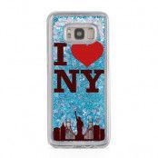 Glitter skal till Samsng Galaxy S8 Plus - I Love NY