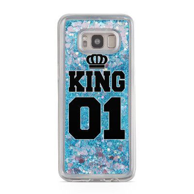 Glitter skal till Samsng Galaxy S8 Plus - King 01