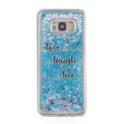 Glitter skal till Samsng Galaxy S8 Plus - Love Laugh Live