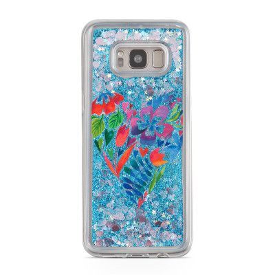 Glitter skal till Samsng Galaxy S8 Plus - Mandala Heart