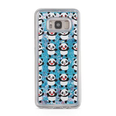 Glitter skal till Samsng Galaxy S8 Plus - Pandas