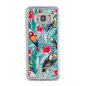 Glitter skal till Samsng Galaxy S8 Plus - Parrot jungle