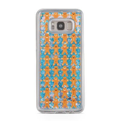 Glitter skal till Samsng Galaxy S8 Plus - Pepperkakorsgubbar