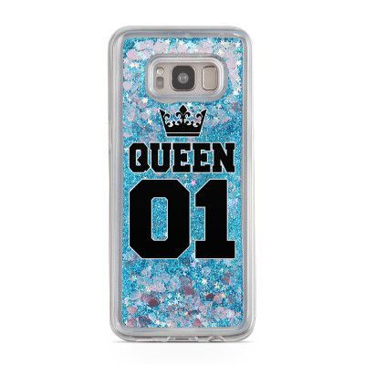 Glitter skal till Samsng Galaxy S8 Plus - Queen 01