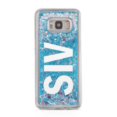 Glitter skal till Samsng Galaxy S8 Plus - Siv