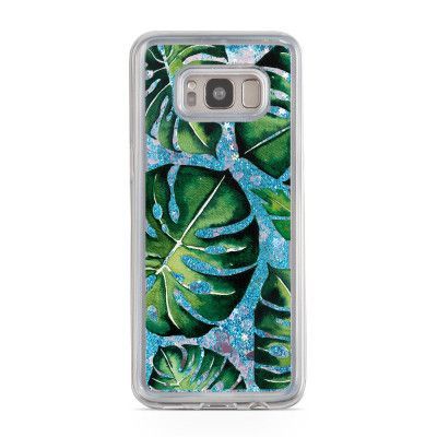 Glitter skal till Samsng Galaxy S8 Plus - Transparent jungle