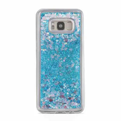 Glitter Skal till Samsung Galaxy S8 Plus -  Blå