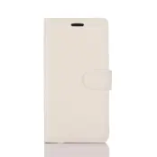 Litchi Plånboksfodral Samsung Galaxy S8 Plus - Vit