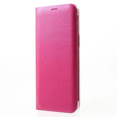 Lychee Plånboksfodral till Samsung Galaxy S8 Plus - Magenta
