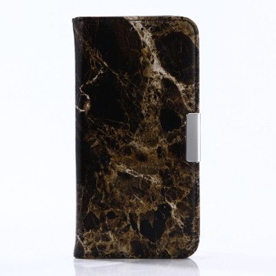 Marble Pattern Plånboksfodral till Samsung Galaxy S8 Plus - Svart
