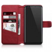 Plånboksfodral Äkta Läder Samsung Galaxy S8 Plus - Röd