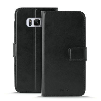 Puro Milano Plånboksfodral Samsung Galaxy S8 Plus - Svart