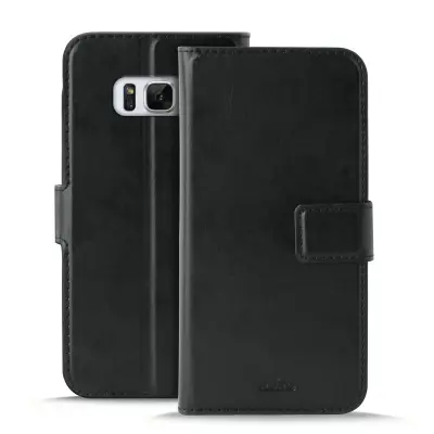 Puro Milano Plånboksfodral Samsung Galaxy S8 Plus - Svart