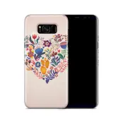 Skal till Samsung Galaxy S8 Plus - Blommigt hjärta