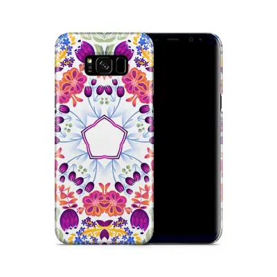 Skal till Samsung Galaxy S8 Plus - Blommor Hexagon
