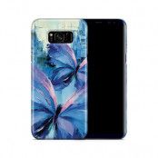 Skal till Samsung Galaxy S8 Plus - Blue Butterflies