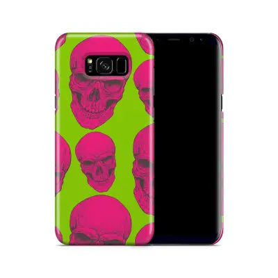 Skal till Samsung Galaxy S8 Plus - Dödskallar - Magenta