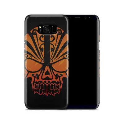 Skal till Samsung Galaxy S8 Plus - Dödskalle - Orange