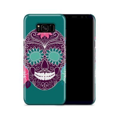 Skal till Samsung Galaxy S8 Plus - Glad dödskalle - Grön