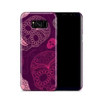 Skal till Samsung Galaxy S8 Plus - Glada dödskallar - Lila