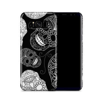 Skal till Samsung Galaxy S8 Plus - Glada dödskallar - Svart
