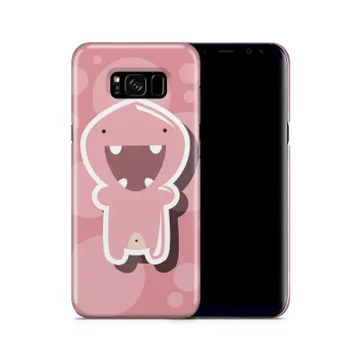 Skal till Samsung Galaxy S8 Plus - Glatt Bubbelmonster - Rosa