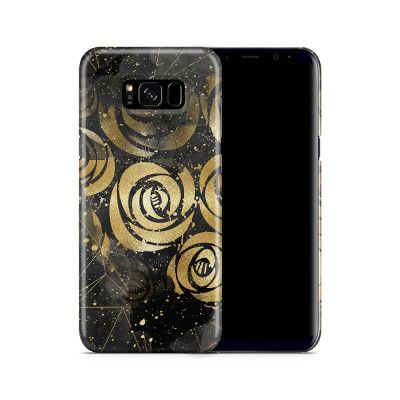 Skal till Samsung Galaxy S8 Plus - Gold flowers