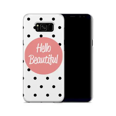 Skal till Samsung Galaxy S8 Plus - Hello Beautiful - Rosa