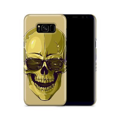 Skal till Samsung Galaxy S8 Plus - Hipster Skull Gul