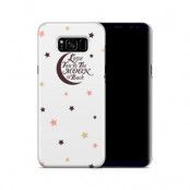 Skal till Samsung Galaxy S8 Plus - Love you to the moon and back - Brun
