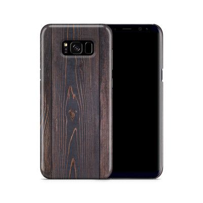Skal till Samsung Galaxy S8 Plus - Mörkbetsat trä
