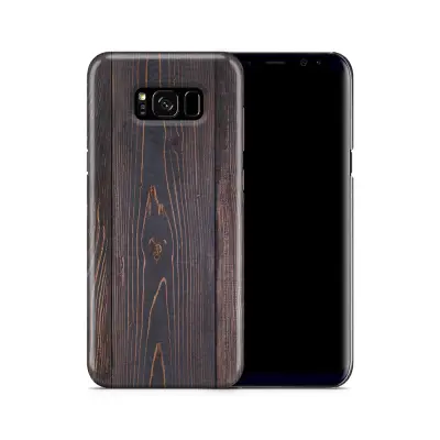 Skal till Samsung Galaxy S8 Plus - Mörkbetsat trä