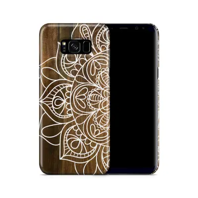 Skal till Samsung Galaxy S8 Plus - Mandala - Wood