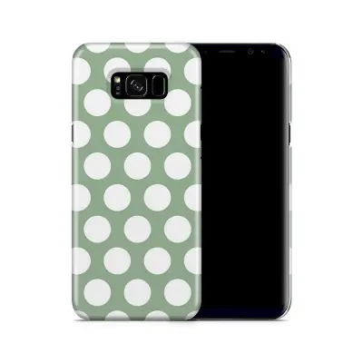 Skal till Samsung Galaxy S8 Plus - Polka - Grön
