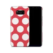Skal till Samsung Galaxy S8 Plus - Polka - Magenta