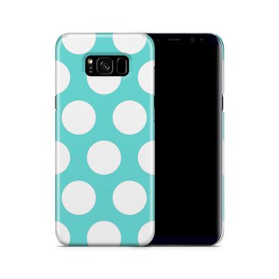 Skal till Samsung Galaxy S8 Plus - Polka - Turkos
