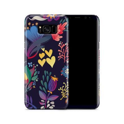 Skal till Samsung Galaxy S8 Plus - Retro blommor