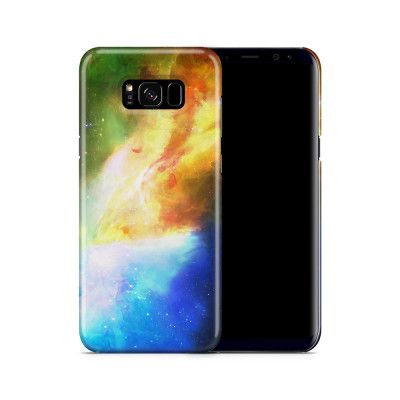 Skal till Samsung Galaxy S8 Plus - Rymden - Gul/Blå