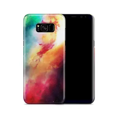 Skal till Samsung Galaxy S8 Plus - Rymden - Orange/Blå