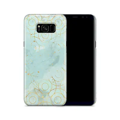 Skal till Samsung Galaxy S8 Plus - Teal Circles