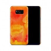 Skal till Samsung Galaxy S8 Plus - Vattenfärg - Orange