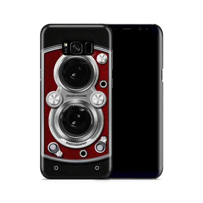Skal till Samsung Galaxy S8 Plus - Vintage Camera Red