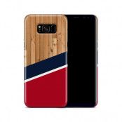 Skal till Samsung Galaxy S8 Plus - Wood ränder - Röd