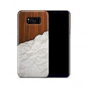 Skal till Samsung Galaxy S8 Plus - Wooden Crumbled Paper B
