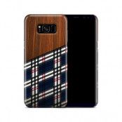 Skal till Samsung Galaxy S8 Plus - Wooden Scottish Tartan B