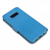 Slimmat Plånboksfodral Samsung Galaxy S8 Plus - Blå